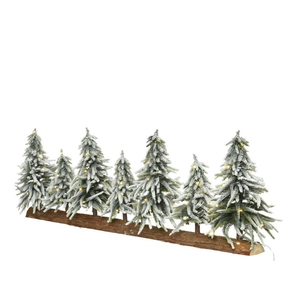 MINI ABETI LED 7 SU TRONCO L.105CM.